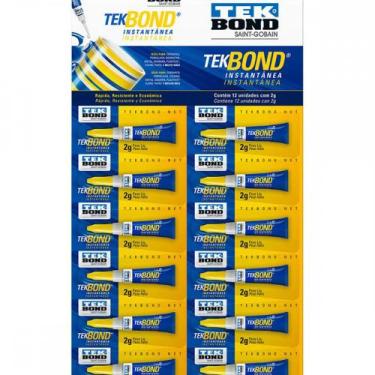 Imagem de Cola Instantanea Super Cola 2Grs Tek - Kit C/12 PC - TEK BOND