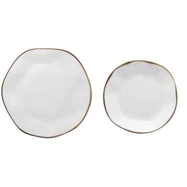 Imagem de Kit Oxford Ryo Pratos Rasos + Fundos Maresia 6un