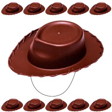 Imagem de Kit com 10 Chapéus Vaqueiro Cowboy Wody ou Jesi p/Sacola Surpresa Aniversário Infantil
