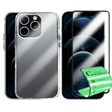 Imagem de Kit Capa Capinha Clear Case Space Compatível iPhone 12 Pro Max e Película Premium 9D Cerâmica