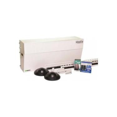 Imagem de Kit Automatizador Porta Social Deslizante Com Sensor Idealle Branco Ip