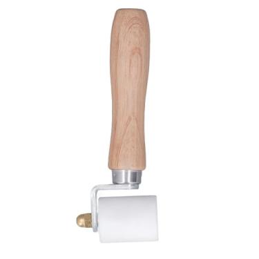 Imagem de Rolos de Costura de Pressão Rolo de Costura Térmica, Rolo de Costura de Alisamento Rolo de Alisamento Resistente para Filme de Lona Impermeabilizante de PVC, Cabo de Madeira