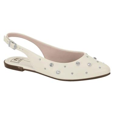 Imagem de Sapatilha Slingback Aberta Feminina Moleca Com Tachas