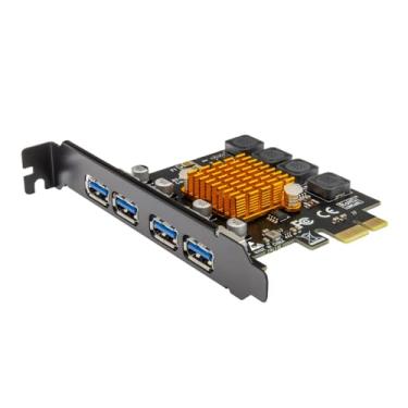 Imagem de Placa de expansão PCI Express com 4 portas super velocidade 5Gbps USB 3.0 para PCs desktop ZimaBoard Windows Linux, tecnologia autoalimentada integrada, sem necessidade de fonte de alimentação adicional