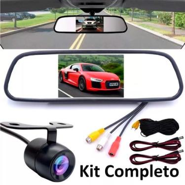 Imagem de Retrovisor Tela LCD + Câmera de Ré HD para Carros - VEICULAR