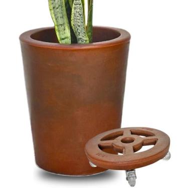 Imagem de Kit  Com Vaso de Planta + Suporte Com Rodas Para Decoração  - Alpe & A