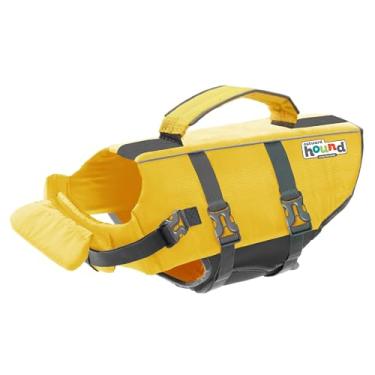 Imagem de Outward Hound Colete salva-vidas para cães Granby Splash, colete salva-vidas de alta flutuabilidade para natação, passeios de barco e segurança na água, PP, amarelo
