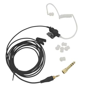 Imagem de HELETUL Fone de ouvido universal Ifb de transmissão de fone de ouvido intra-auricular, kit de monitor de fone de ouvido acústico para TV, âncora, transmissão, fone de ouvido compatível com telefone