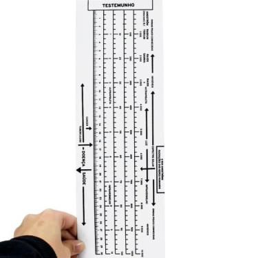 Imagem de Biômetro de Bovis ou Régua de Bovis - Em PVC - Essencial na Radiestesi