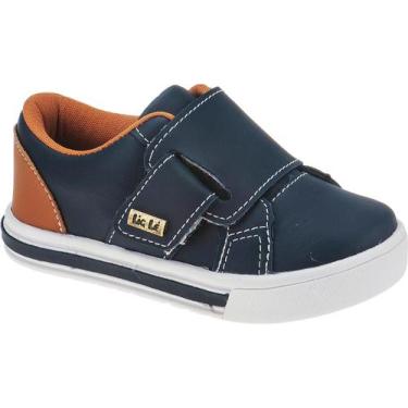Imagem de Tenis infantil masculino cano baixo 7140 - B2a kids, Azul marinho, 27