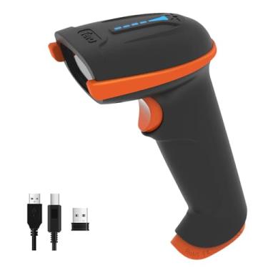 Imagem de Tera Scanner de código de barras QR 1D 2D sem fio e com fio com indicador de nível de bateria leitor de código de barras impresso digital leitor de código de barras portátil sem fio scanner de código de barras compacto Plug and Play modelo D5100