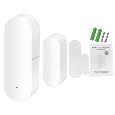 Imagem de Alarme do Sensor de Janela Porta Inteligente, Porta Aberta Sensor de Contato Wi -fi Controle Remoto Controle Magnético Alerta Aberto para Segurança Doméstica
