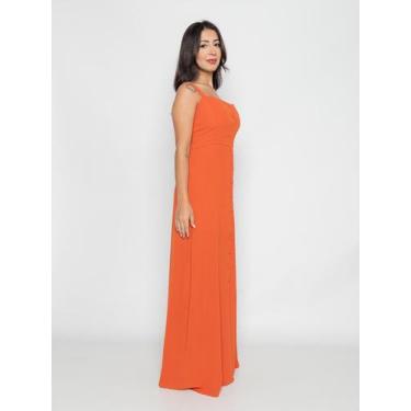 Imagem de Vestido Feminino Longo Com Alcinhas e Bojos Casual - SML Fashion, Mulh