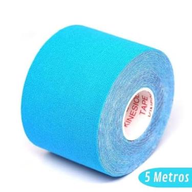 Imagem de Fita Kinésio para Fisioterapia, Bandagem Elástica Adesiva, 5cm x 5m