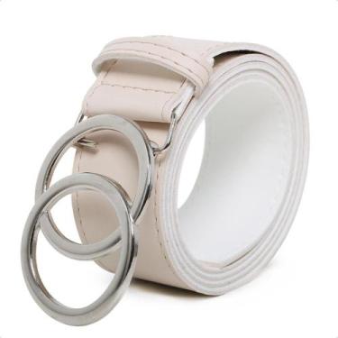 Imagem de Cinto Feminino Argola Dupla Prata Super Estilosa Moda 2024 - Bless Ace