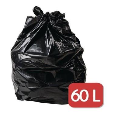 Imagem de Saco De Lixo 60 Litros Reforçado 100 Un 60x70x4,0 - - HIGIPACK