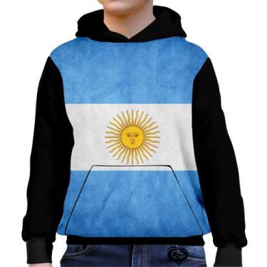 Imagem de Moletom Argentina Infantil UNISSEX blusa casaco Roupa - Alemark, 2