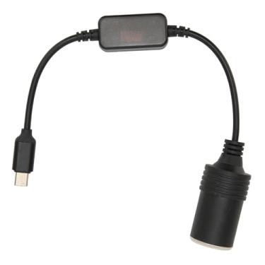 Imagem de 5V USB C a 12V Cigarreting Tell Socket Converter, Adaptador para Acessórios Eletrônicos de Carro 11.8in, Alimenta Facilmente Seus Dispositivos de Carro Com Conversor Masculino