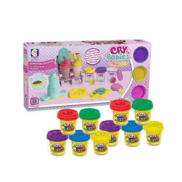 Imagem de COMP Kit Brinquedo Sorveteria Divertida Massinha de Modelar Cry Babies