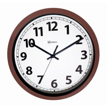 Imagem de Relógio De Parede Herweg Ref: 6703-340 Alumínio Bordô