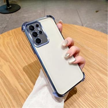 Imagem de Capa de celular transparente com glitter gradiente para Samsung Galaxy S24 S23 S22 Plus Ultra S20FE S21FE Note 20 Ultra à prova de choque, 10, para Samsung S23Ultra