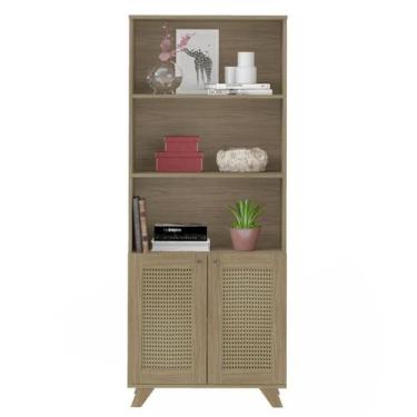 Imagem de Estante 2 Portas 3 Nichos 172X70 4709 Carvalho ARLY - Milani Store, Ca