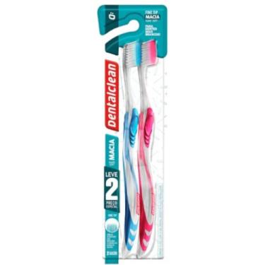 Imagem de Escova Dental Macia c/ 2 unidades Fine Tip - Dentalclean, Amarelo, Ver