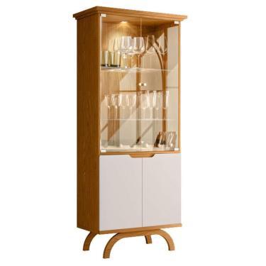 Imagem de Cristaleira Vicenza Ype Off White – New Ceval