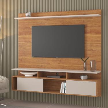 Imagem de Estante Home Suspensa para TV até 70 Polegadas 2 Portas 2 Prateleiras Noel Viero