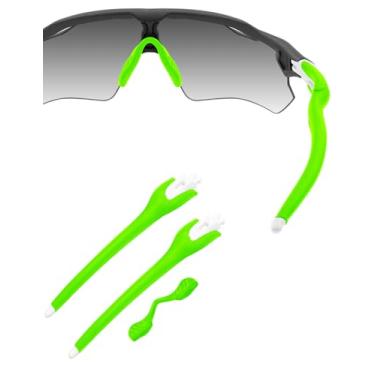 Imagem de HILEEN Braços brancos de substituição para óculos de sol Oakley Radar EV Path Pitch Advancer - Verde