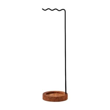 Imagem de Baoblaze Base para Caneta e Pincel com Suporte para Plantas Decorativas, preto, Tamanho real