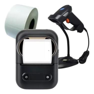 Imagem de Impressora Térmica De Etiquetas + Leitor + 10 Rolos 50x40mm - TITANNET
