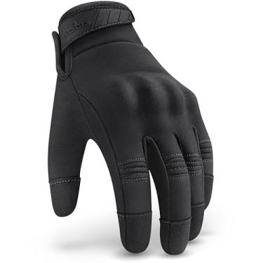 Imagem de NoCry Luvas Táticas De Tiro Resistentes À Água Para Homens Com Protetores De Juntas Acolchoados E Palma Reforçada Com Aderência Antiderrapante — Luvas De Airsoft Pretas Resistentes Ideais