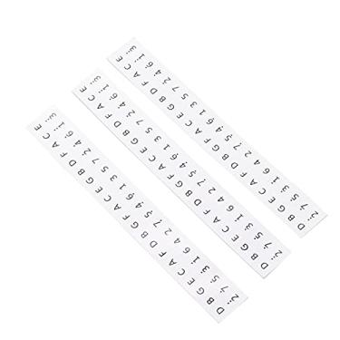 Imagem de 3PCS Keys Adesivos 17? Chave Kalimba Staff Rótulos de Piano de Piano de Piano de Piano de Decoração e impactos. Adesivo de Keys Stickalimba adesivos17? Key Kalimba Adesivo Piano Piano (Branco)