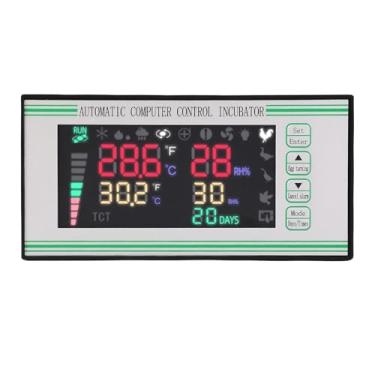 Imagem de Incubadora automática de controlo informático, Incubadora de ovos de 6 canais com 2 sondas, Sensor de humidade temperatura tela colorida Incubadora de termostatos digitais