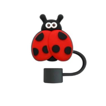 Imagem de Tampa Protetora de Silicone para Canudo 10mm, Acessórios para Copo Garrafa Stanley (JOANINHA 2)