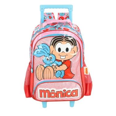 Imagem de Mochila com Rodinhas e Alças Turma da Mônica Rosa IC41346MN 2025