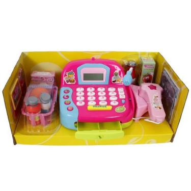 Imagem de Brinquedo Caixa Registradora Infantil C/ Acessórios Luz Som - 99TOYS