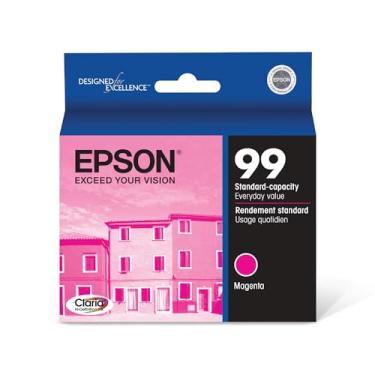 Imagem de EPSON Cartucho magenta de alta definição T099 Claria (T099320-S) para impressoras Epson Artisan selecionadas