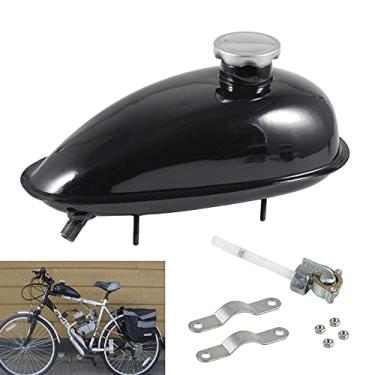 Imagem de Conjunto de tanque de combustível 2L com tampa Petcock para bicicleta motorizada de motor 80cc 66cc 49cc da Gator parts