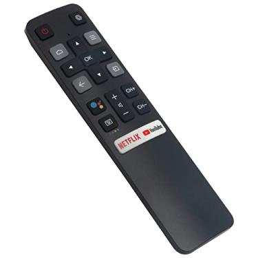 Imagem de SRC802V Controle remoto de substituição por voz adequado para TCL Android TV 32S330 40S330 55Q637 65Q637 55S430 43S430 55S434 43S434 65S434 50S434 75S434 35S434 2A323 49P30FS 32A325 32P30S 4K UHD HD