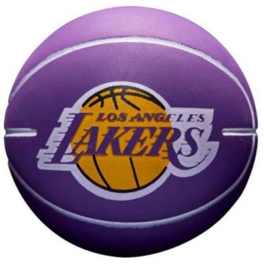 Imagem de Mini Bola de Basquete Wilson NBA Dribbler Los Angeles Lakers