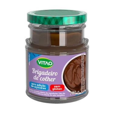 Imagem de VITAO Brigadeiro de Colher Zero Açúcar 200g – Sem Glúten, Textura Cremosa