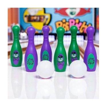 Imagem de Kit 8 Peças Boliche Unicórni Jogo Infantil Diversão Educativo Estimulo