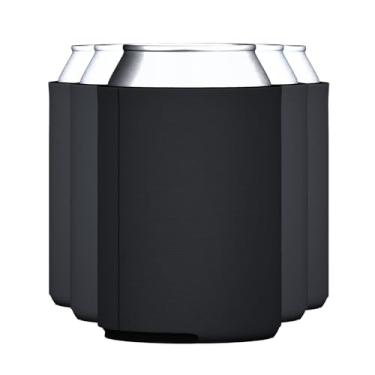 Imagem de TahoeBay — Pacote com 5 peças lisas e macias para refrigerante, cerveja, garrafas de água, projetos de vinil HTV, lembrancinhas de casamento e presentes (preto)