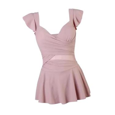 Imagem de UxicRuya Maiô feminino, traje de banho, roupa de praia, para festa na praia, piscina, spa, férias, viagem, Xl