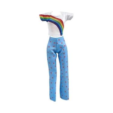 Imagem de Conjunto De Roupas De Boneca Bjd De 30cm, Vestido Fofo De Menina, Maqu