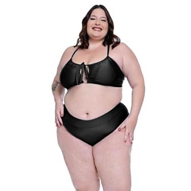 Imagem de Biquíni Plus Size Com Bojo Removível Disfarça Barriguinha - HYPE MODAS