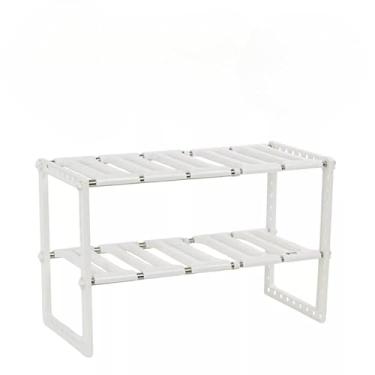 Imagem de Organizador Rack De Cozinha Expansível C/Prateleira Dupla 65X26X38CM