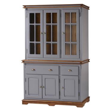 Imagem de Arca Oratório 2058 6 Portas 2 Gav Manchester - Cinza/Imbuia Glazer